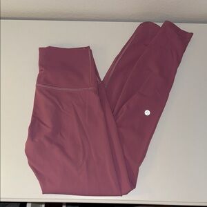 lululemon athletica Wunder Train dusty pink Leggings
